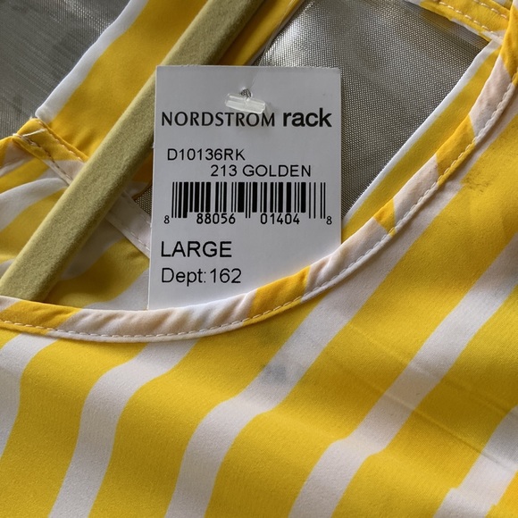 Soprano Yellow and White Summer Maxi Dress - Picture 5 of 5